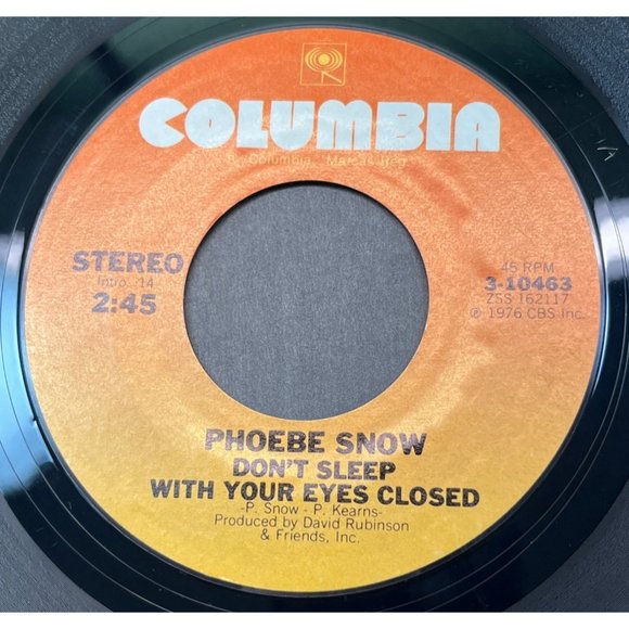 Phoebe Snow Don't Sleep With Your Eyes / Shakey Ground 45 Soul 1976 Columbia - Picture 1 of 4